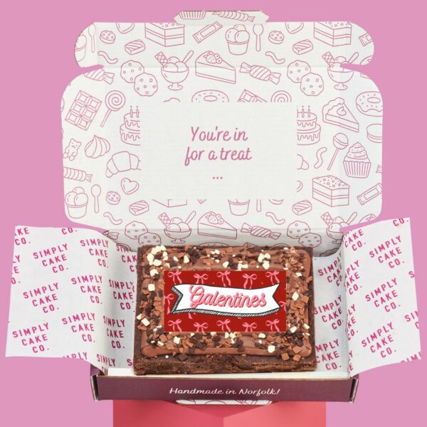 Galentines Brownie Slab