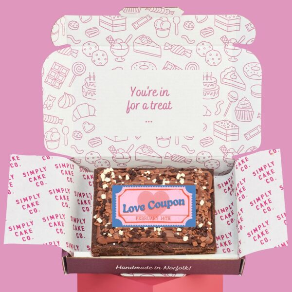 Love Coupon Brownie Slab