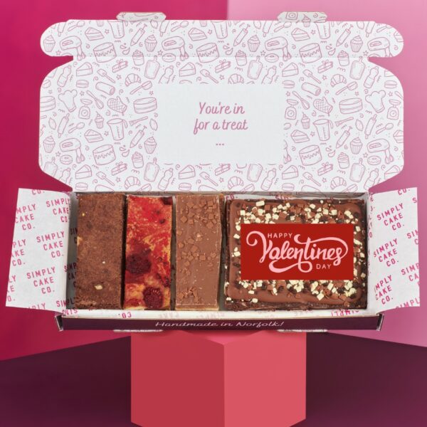 Happy Valentines Brownie Slab - Image 6