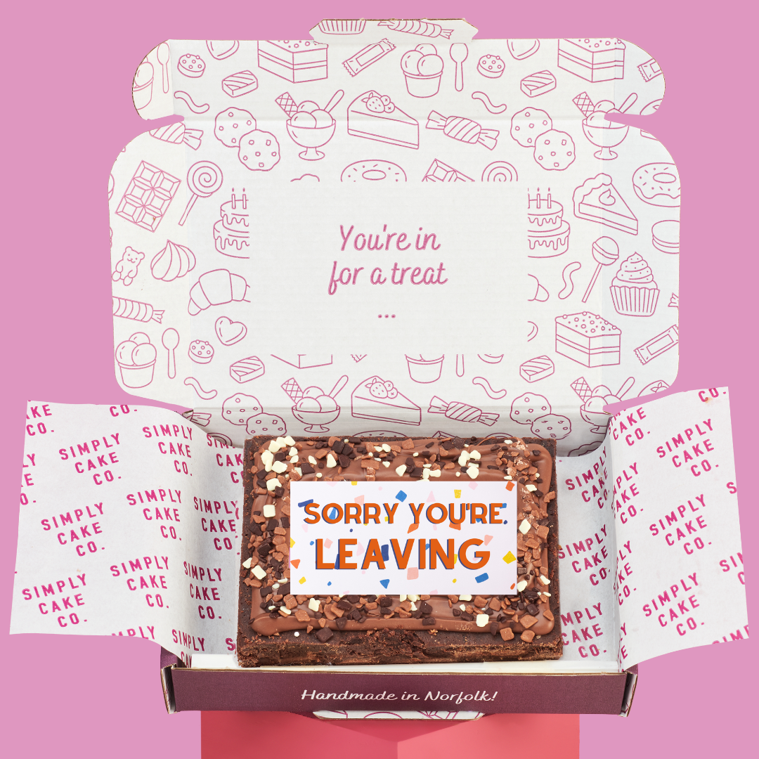 Sorry You're Leaving Brownie Slab