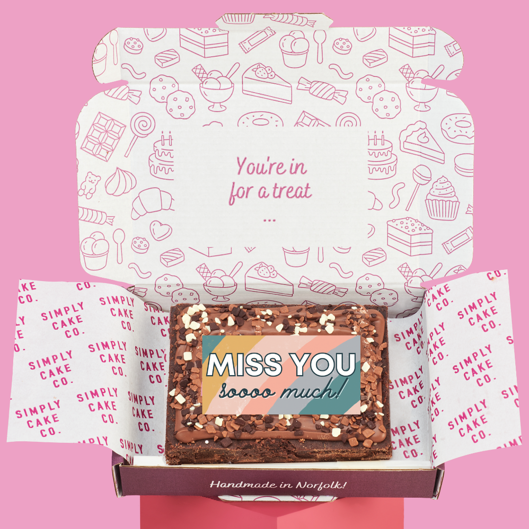 Miss You Brownie Slab