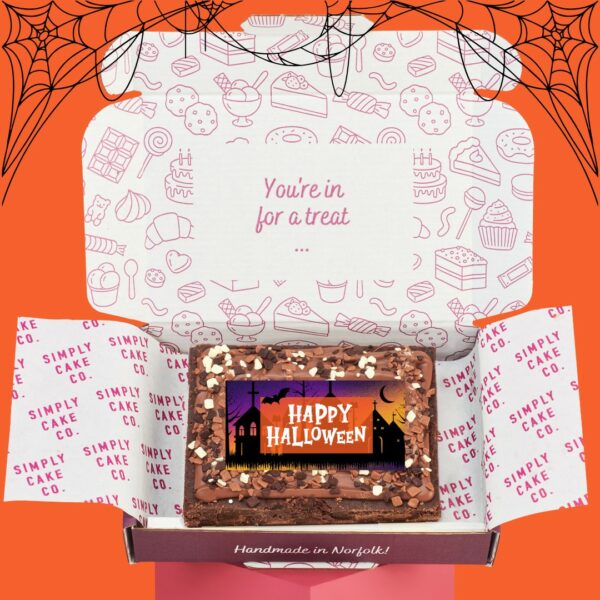 Happy Halloween Brownie Slab