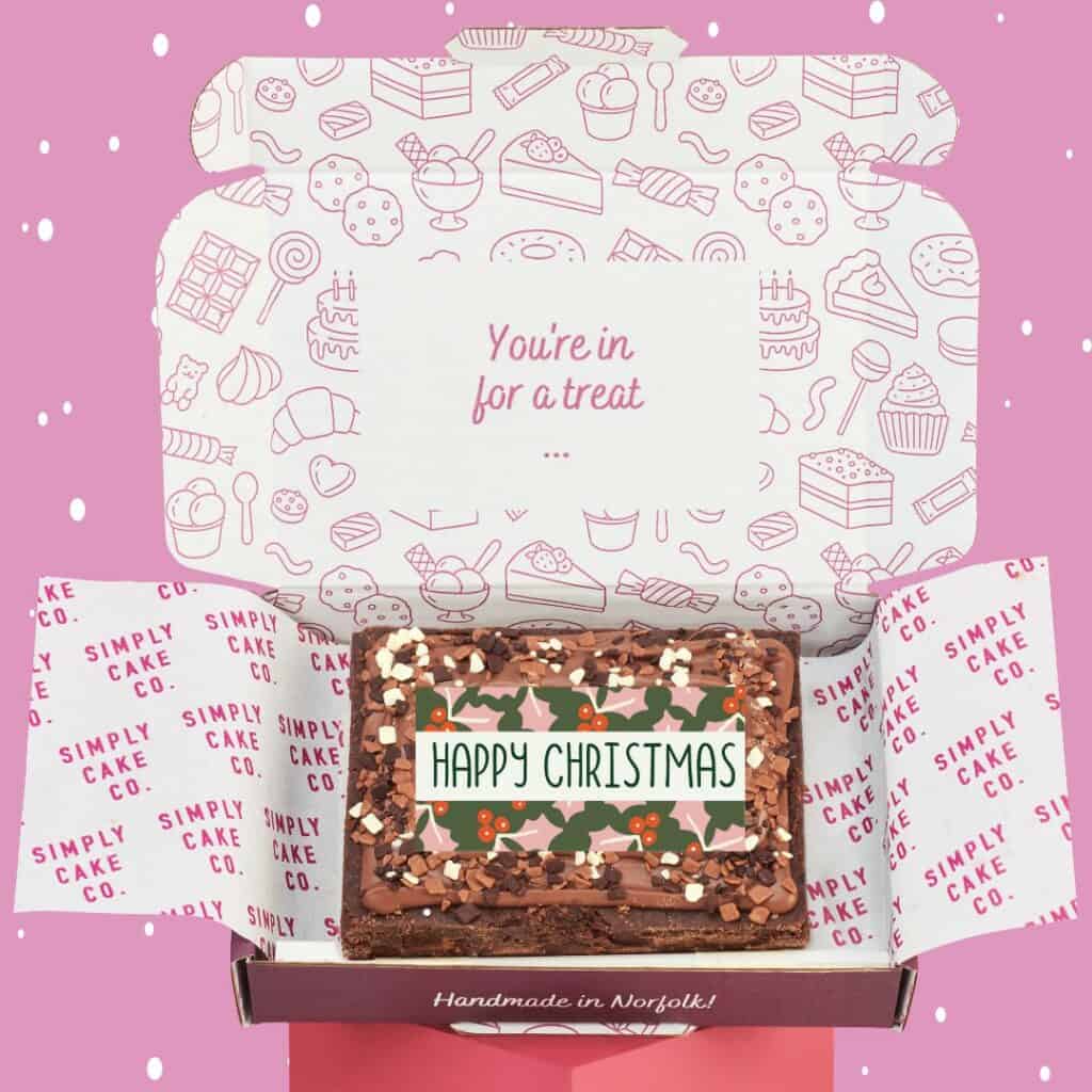 Happy Birthday Brownie Slab | Simply Cake Co. | Letterbox Friendly