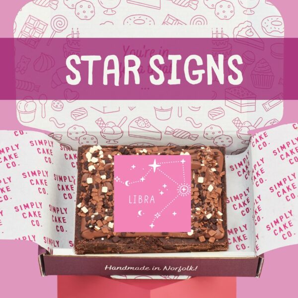 Constellation Star Sign Brownie Slab