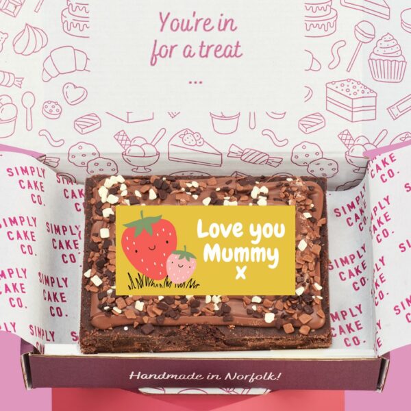 Love You Mummy Brownie Slab