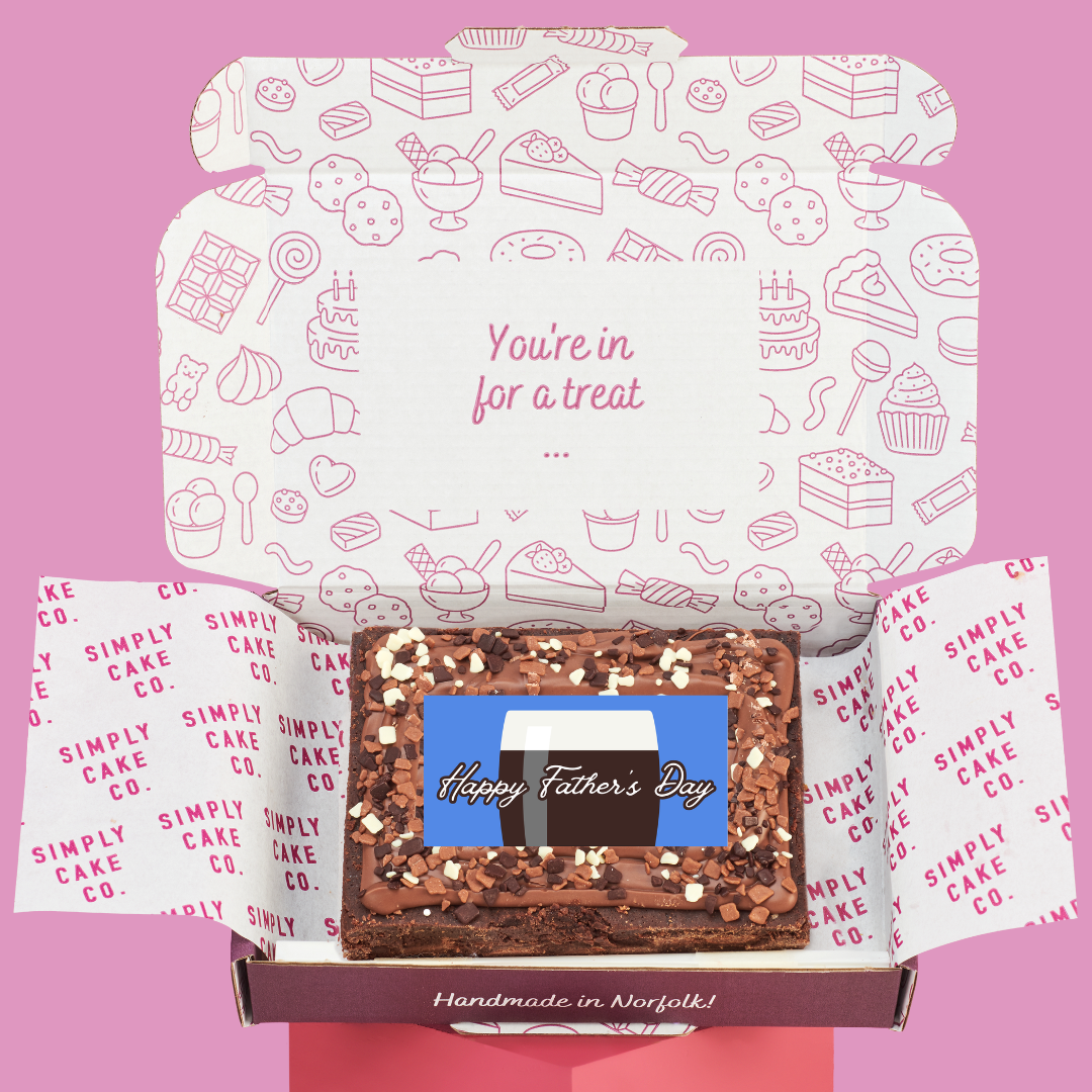 Father's Day Beer Brownie Slab