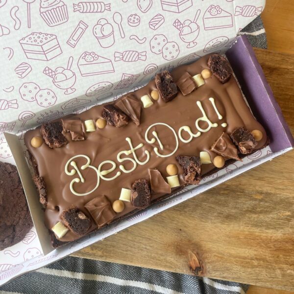 Father's Day Sharing Brownie Slab